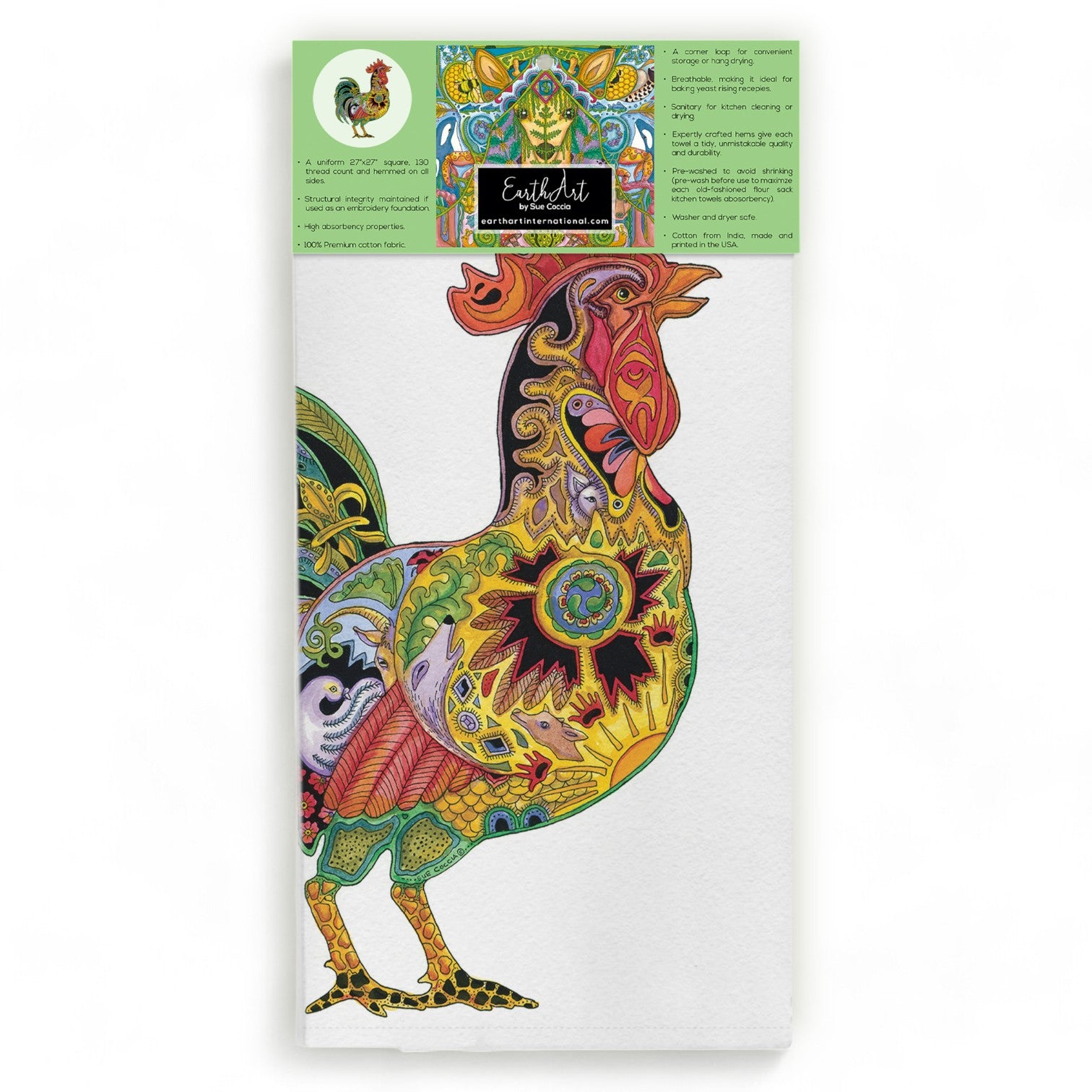 Rooster Flour Sack Towel