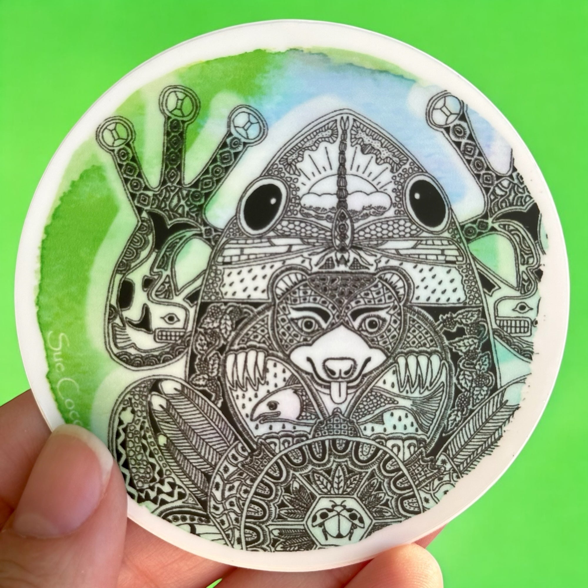 Round Frog Sticker