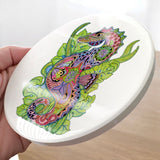 Seahorse Glazed Ceramic Coaster