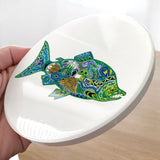 Sockeye Glazed Ceramic Coaster