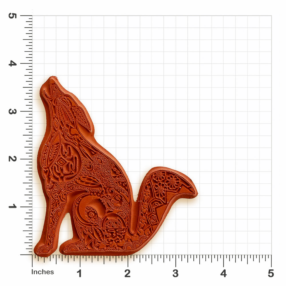 Coyote Rubber Stamp