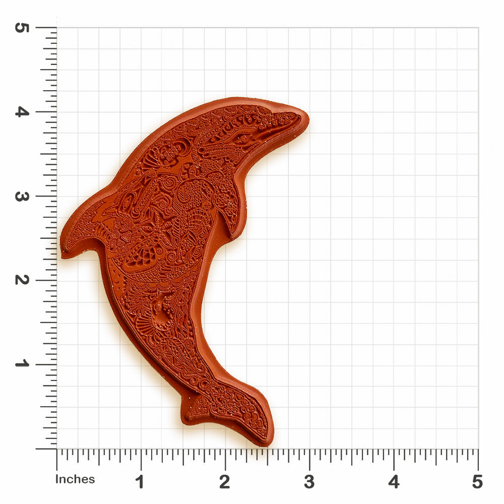 Dolphin Rubber Stamp
