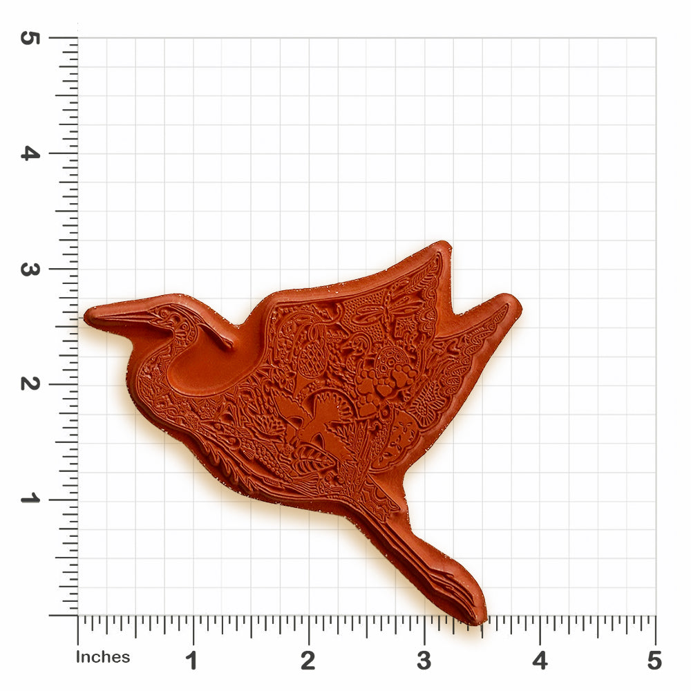 Flying Blue Heron Stamp