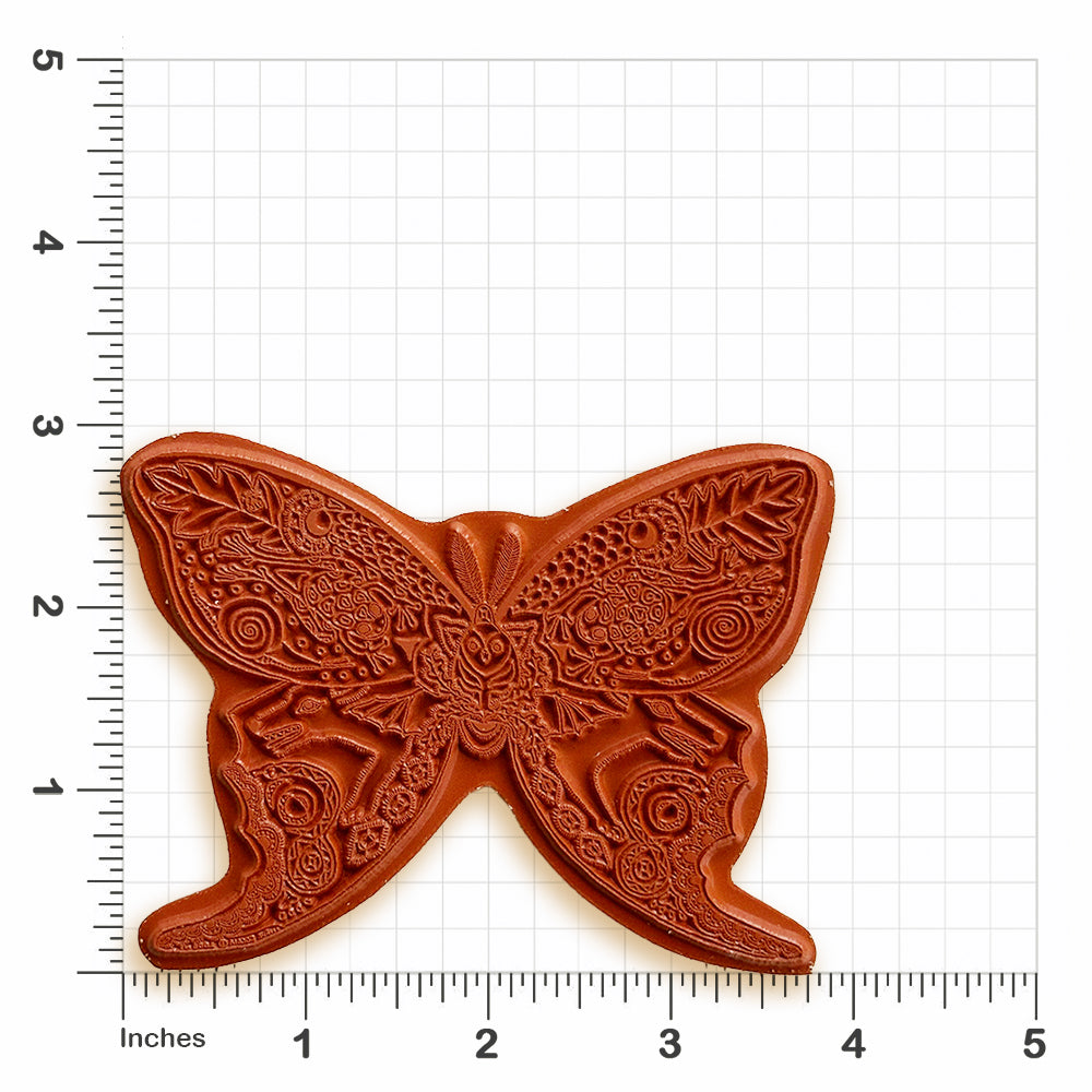 Luna Moth Rubber Stamp