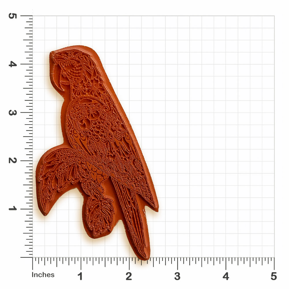 Macaw Rubber Stamp