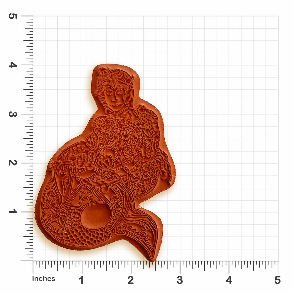 Mermaid Rubber Stamp