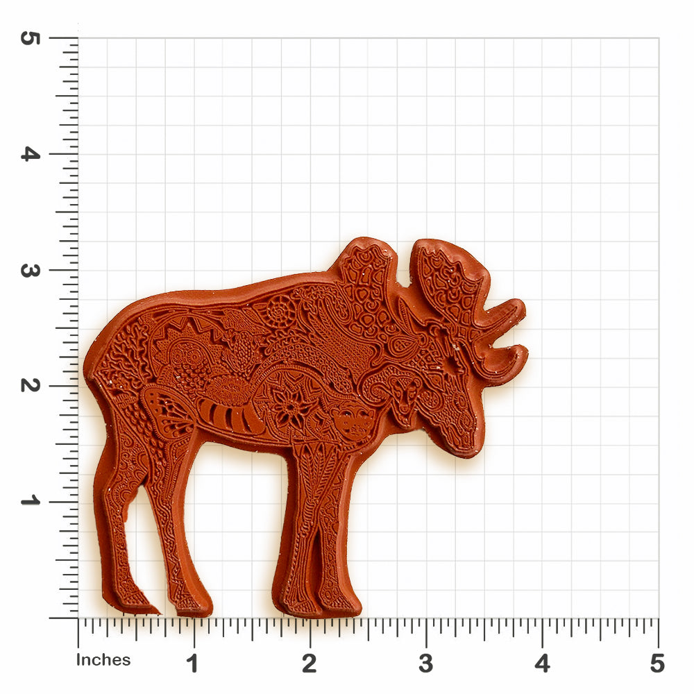 Moose Rubber Stamp