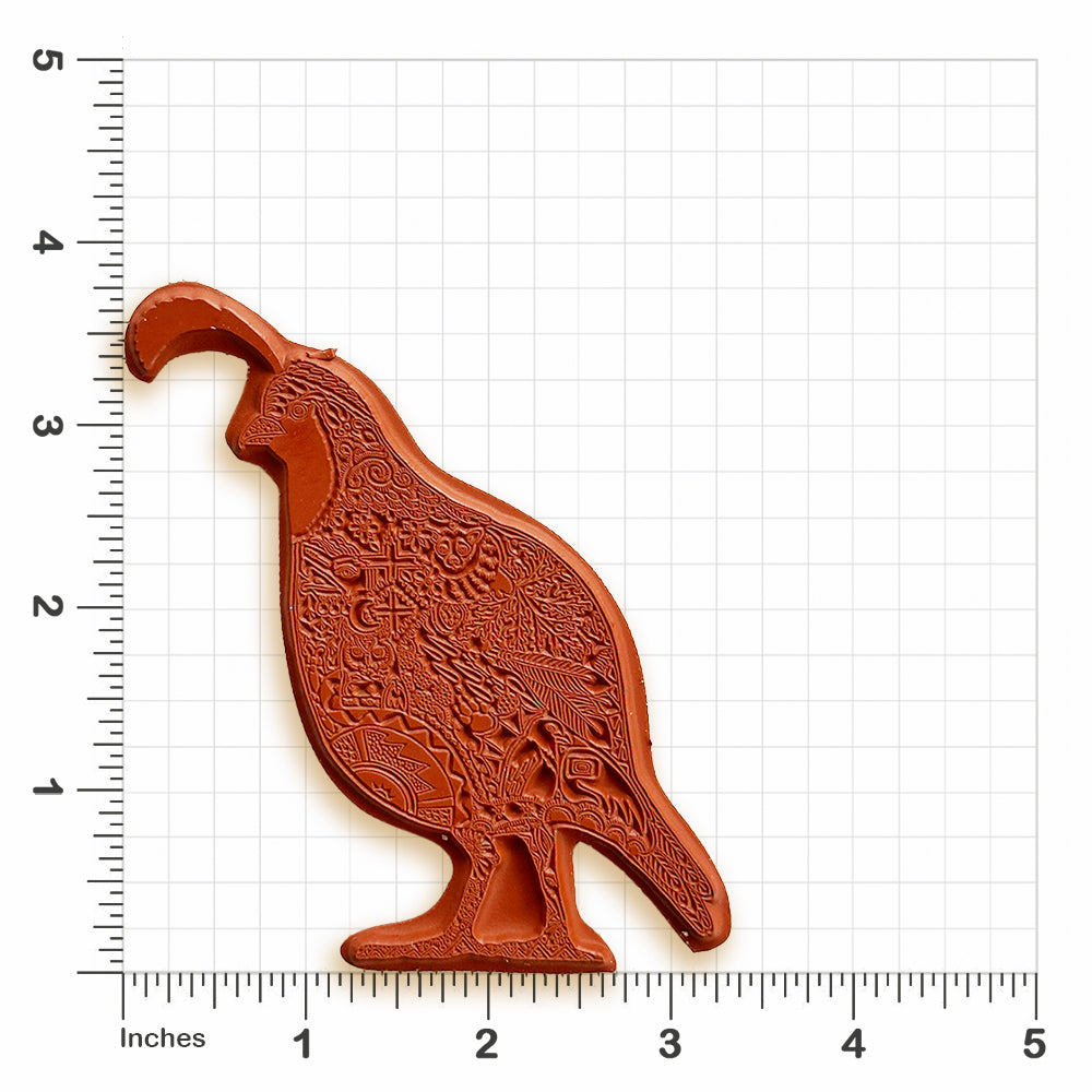 Quail Rubber Stamp