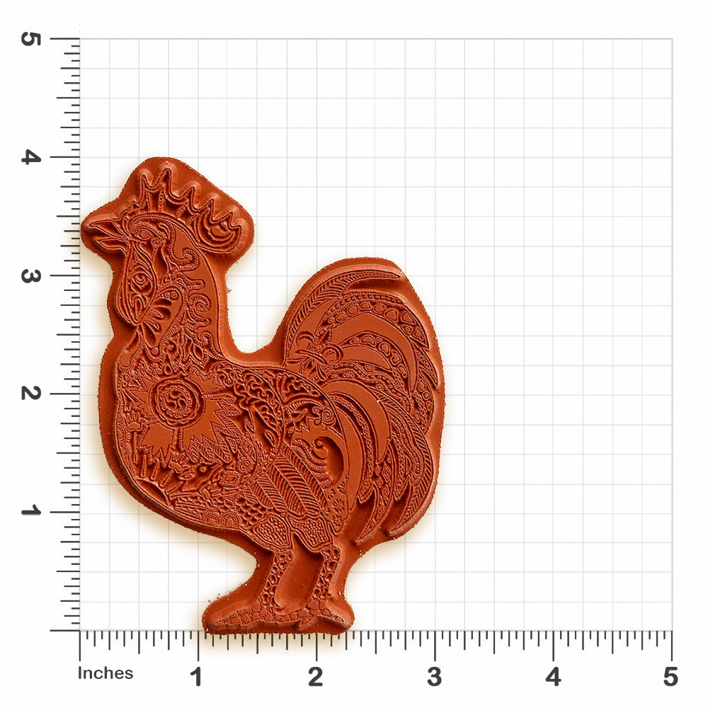 Rooster Rubber Stamp