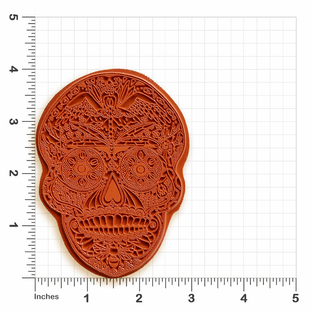 Sugar Skull Rubber Stamp
