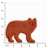Wolf Standing Rubber Stamp