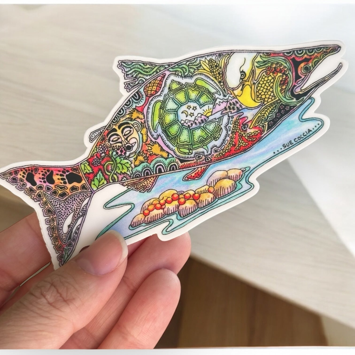 Salmon Sticker