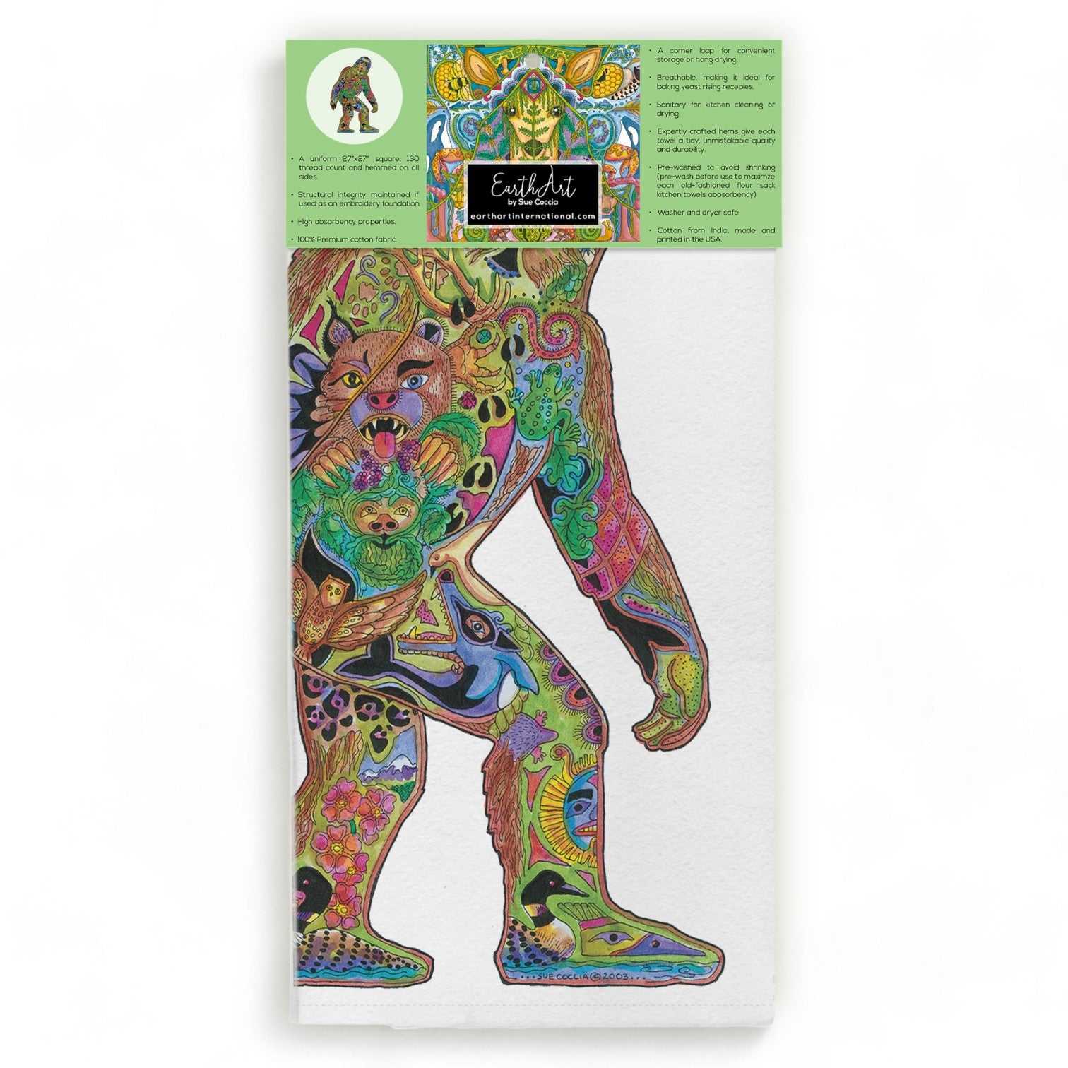 Sasquatch (Bigfoot) Flour Sack Towel