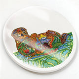 Sea otter Glazed Ceramic Coaster