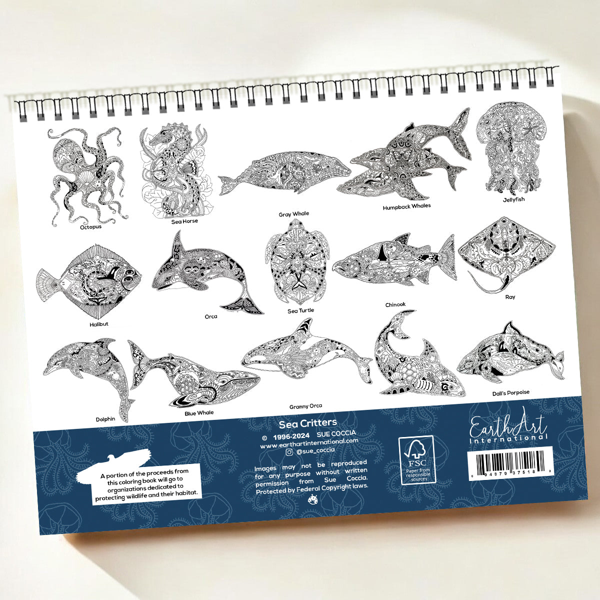 Sea Critters Coloring Book