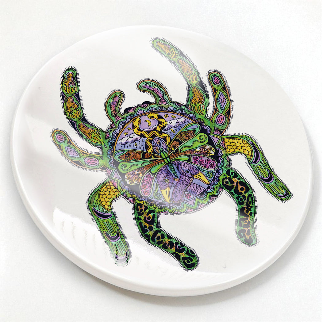 Tarantula Glazed Ceramic Coaster