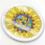 Sunflower Glazed Ceramic Coaster