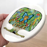 Tree of life Glazed Ceramic Coaster