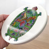 Turtle Glazed Ceramic Coaster