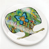 Tree of life Glazed Ceramic Coaster