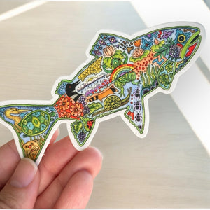 Trout Sticker