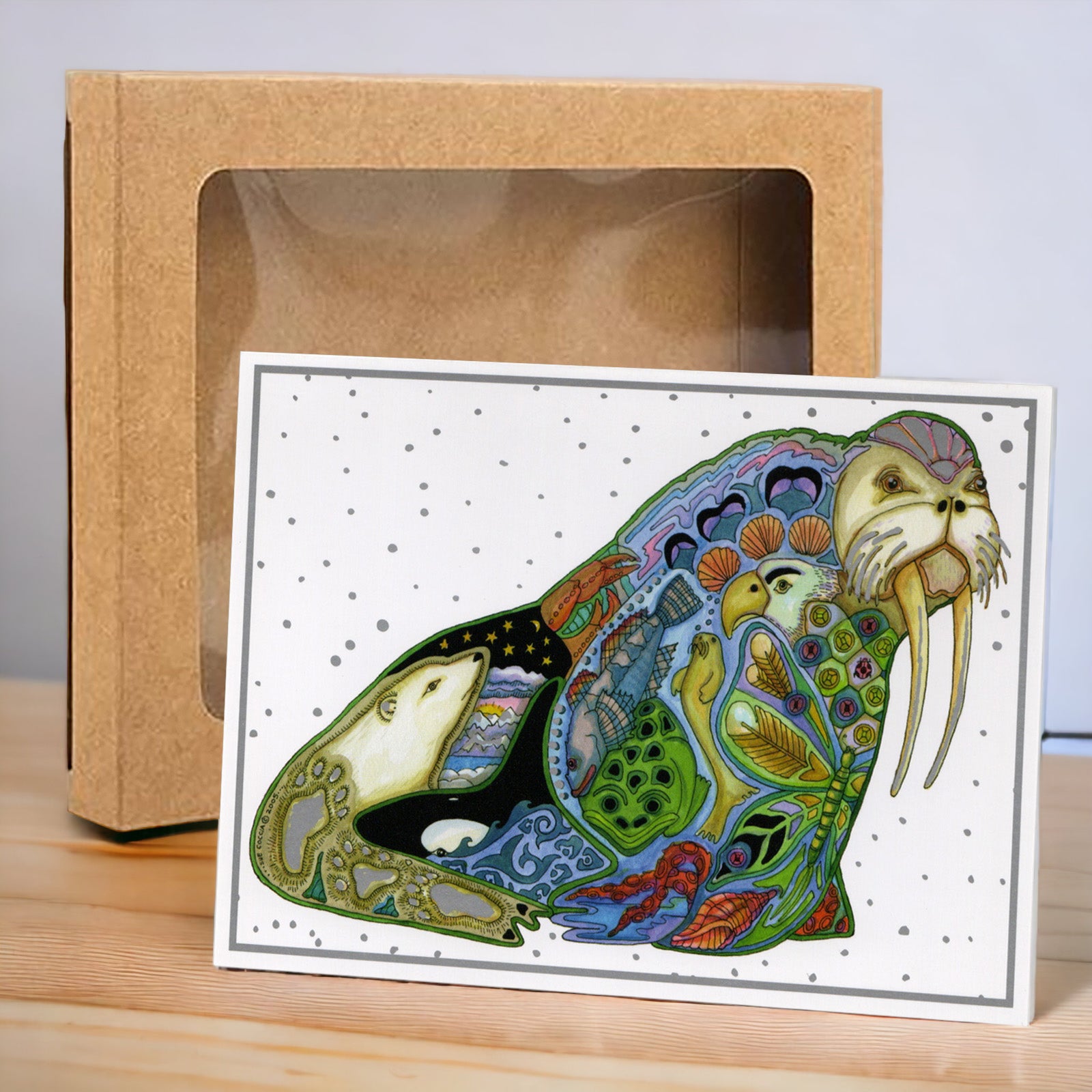 Walrus Holiday Boxed Card Set (8)