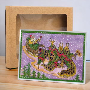 Slug Sleigh Holiday Boxed Card Set (8)