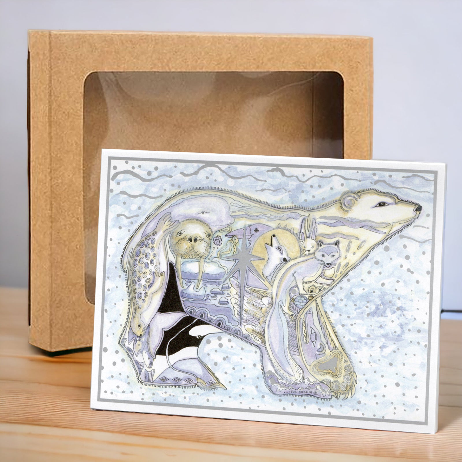 Polar Bear Holiday Boxed Card Set (8)