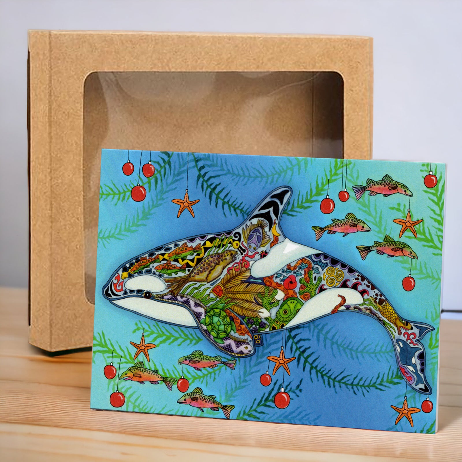 Granny Orca Holiday Boxed Card Set (8)
