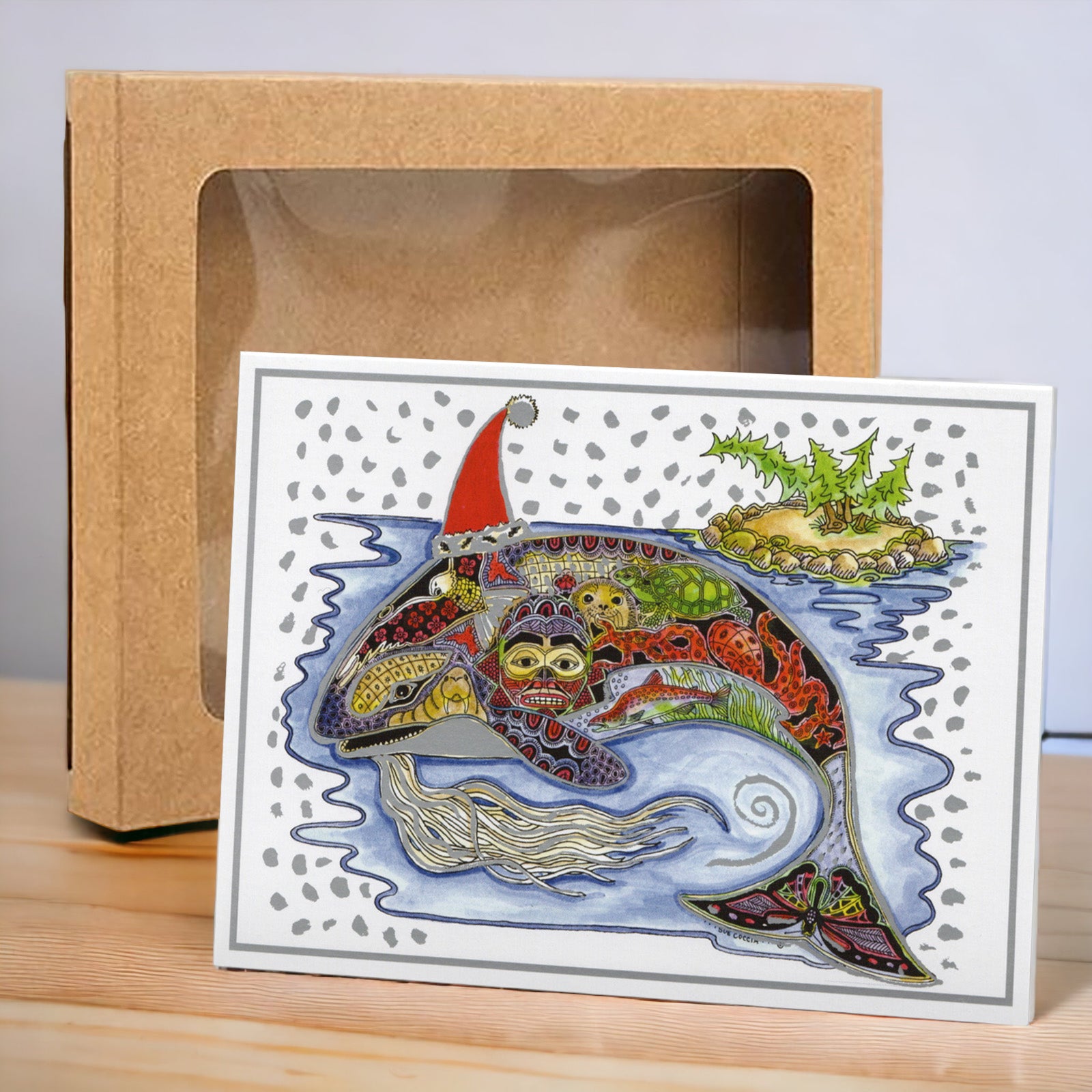 Orca Holiday Boxed Card Set (8)