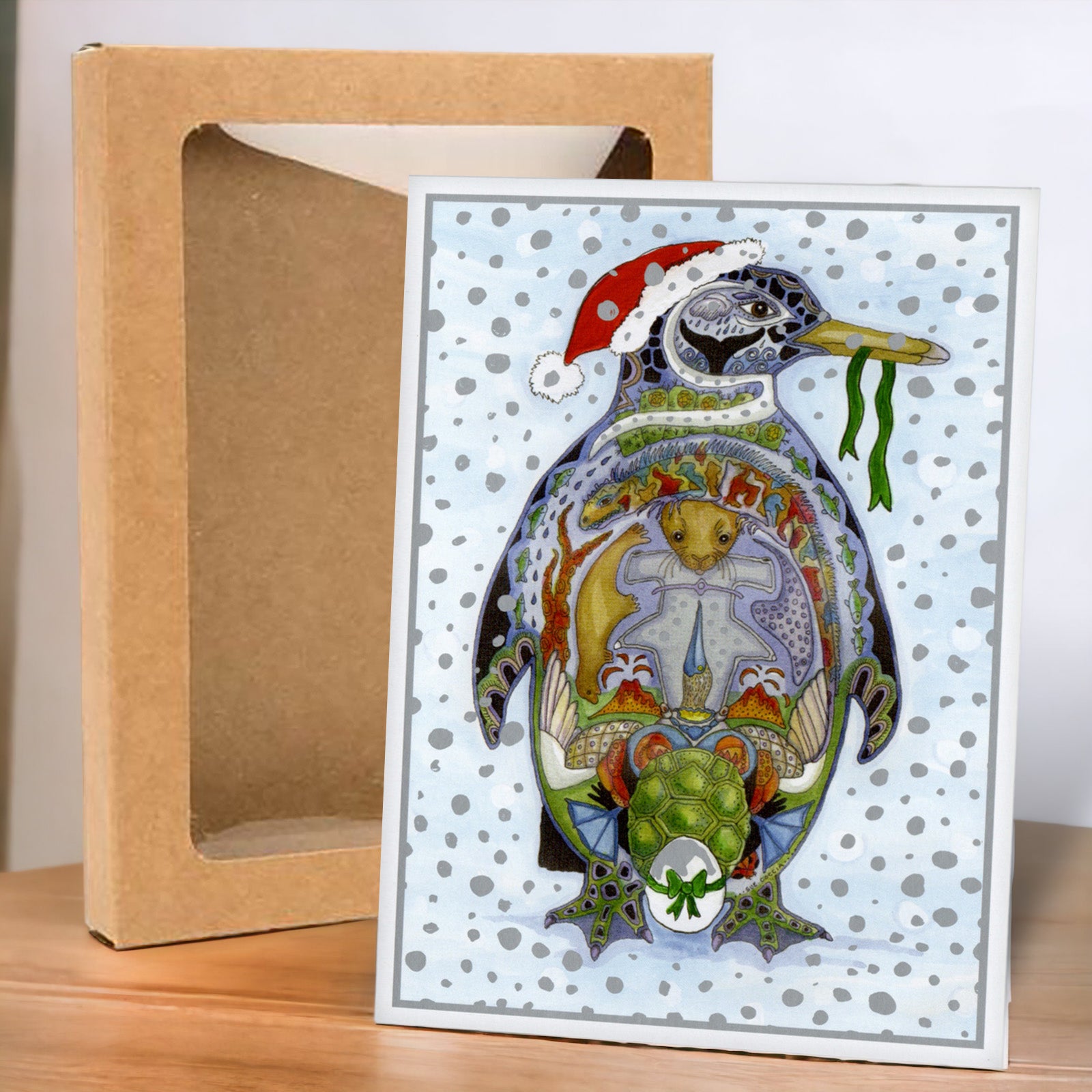 Penguin Holiday Boxed Card Set (8)