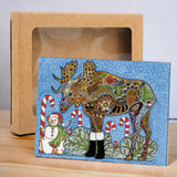 Moose Holiday Boxed Card Set (8)
