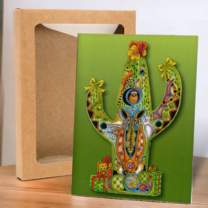 Cactus Holiday Boxed Card Set (8) out of print