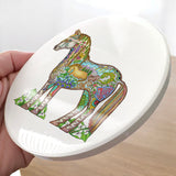 Wild Horse Glazed Ceramic Coaster