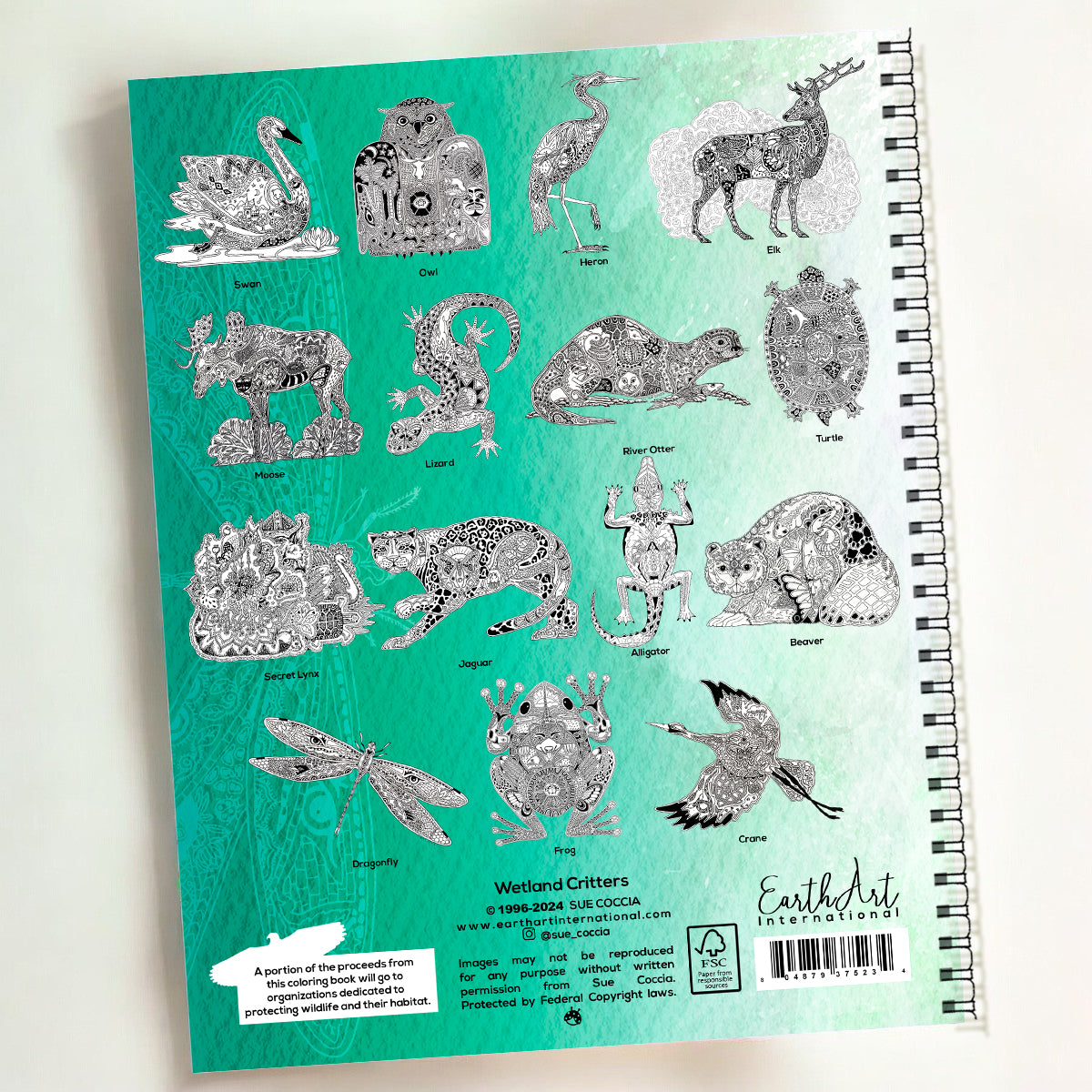 Wetland Critters Coloring Book