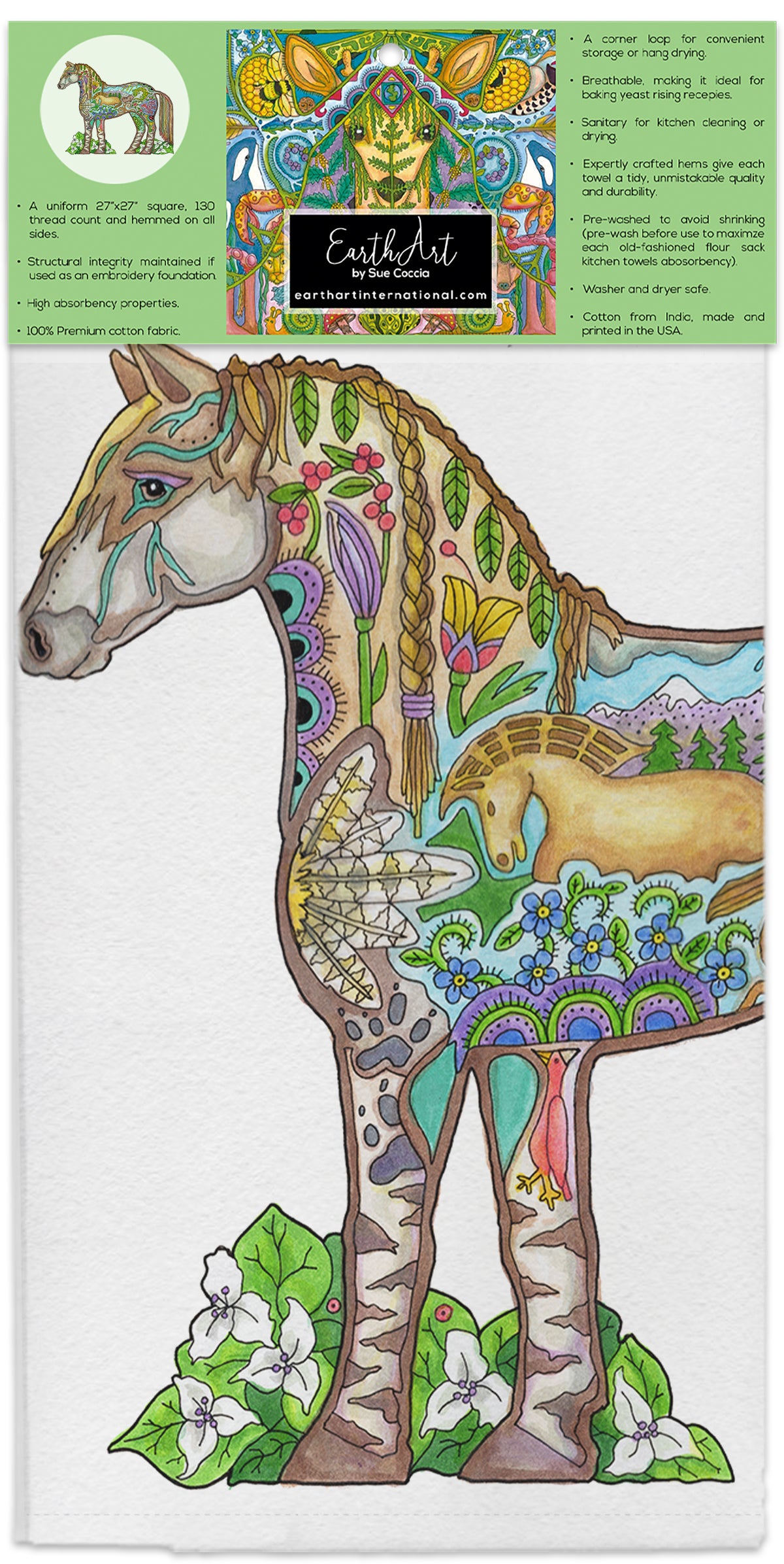 Wild Horse Flour Sack Towel