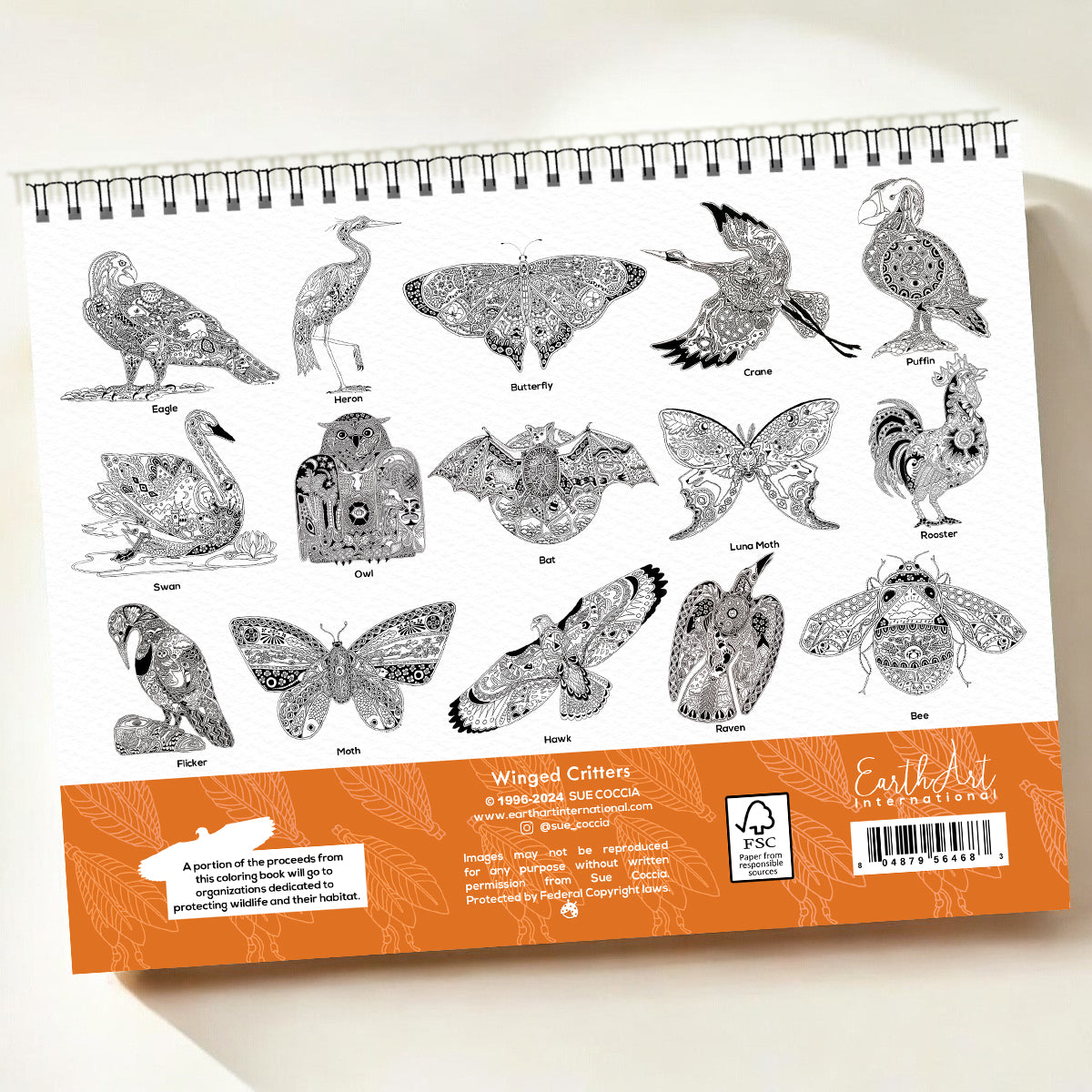 Winged Critters Coloring Book