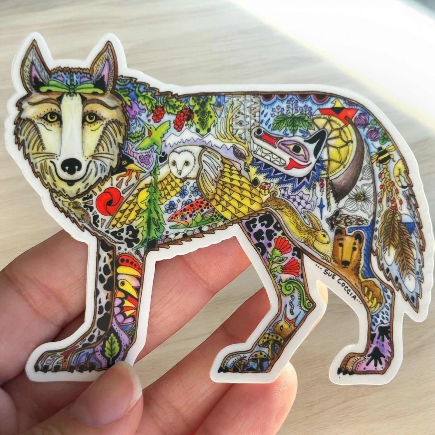 Wolf Standing Sticker