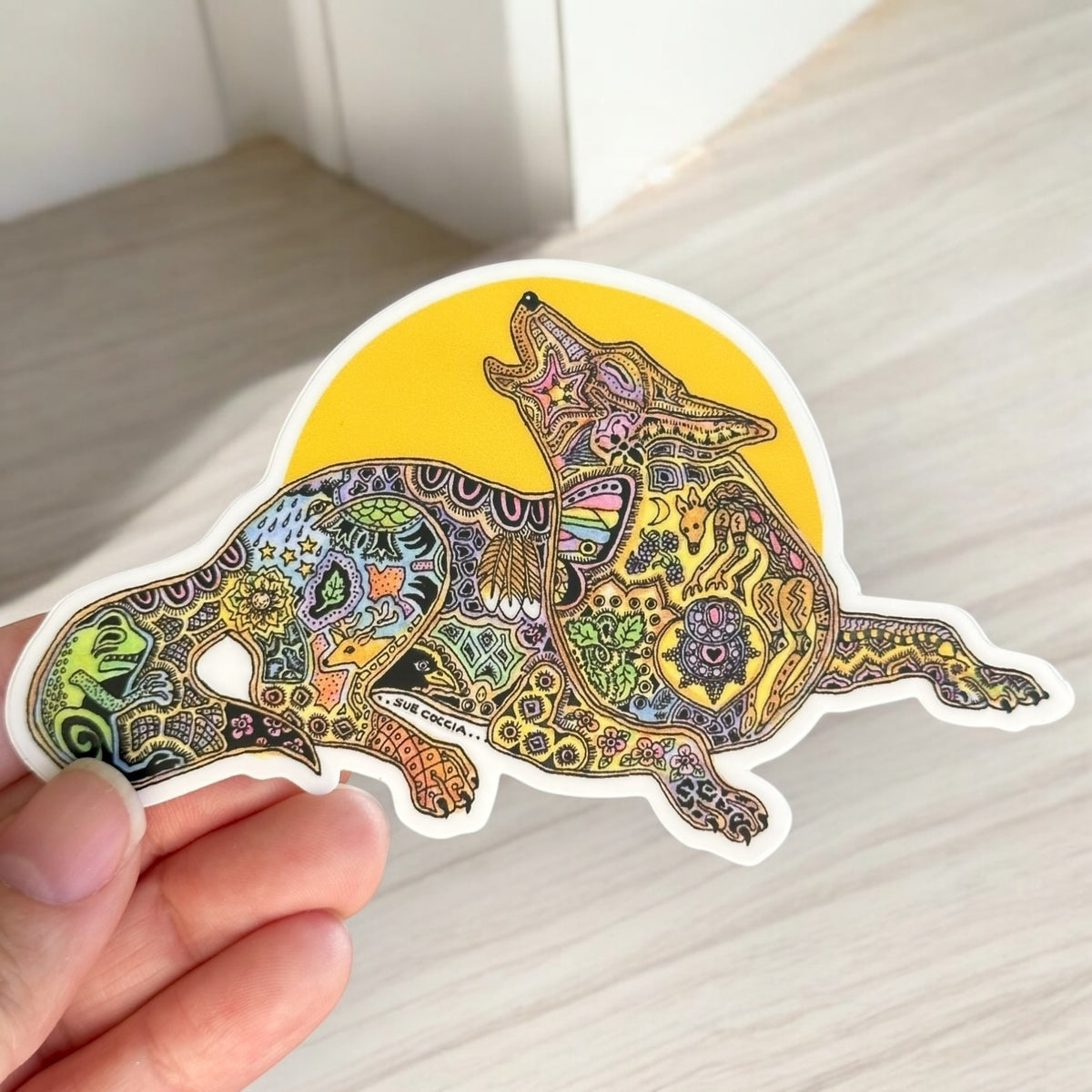 Wollo Sticker Wolf Sticker – EarthArt International