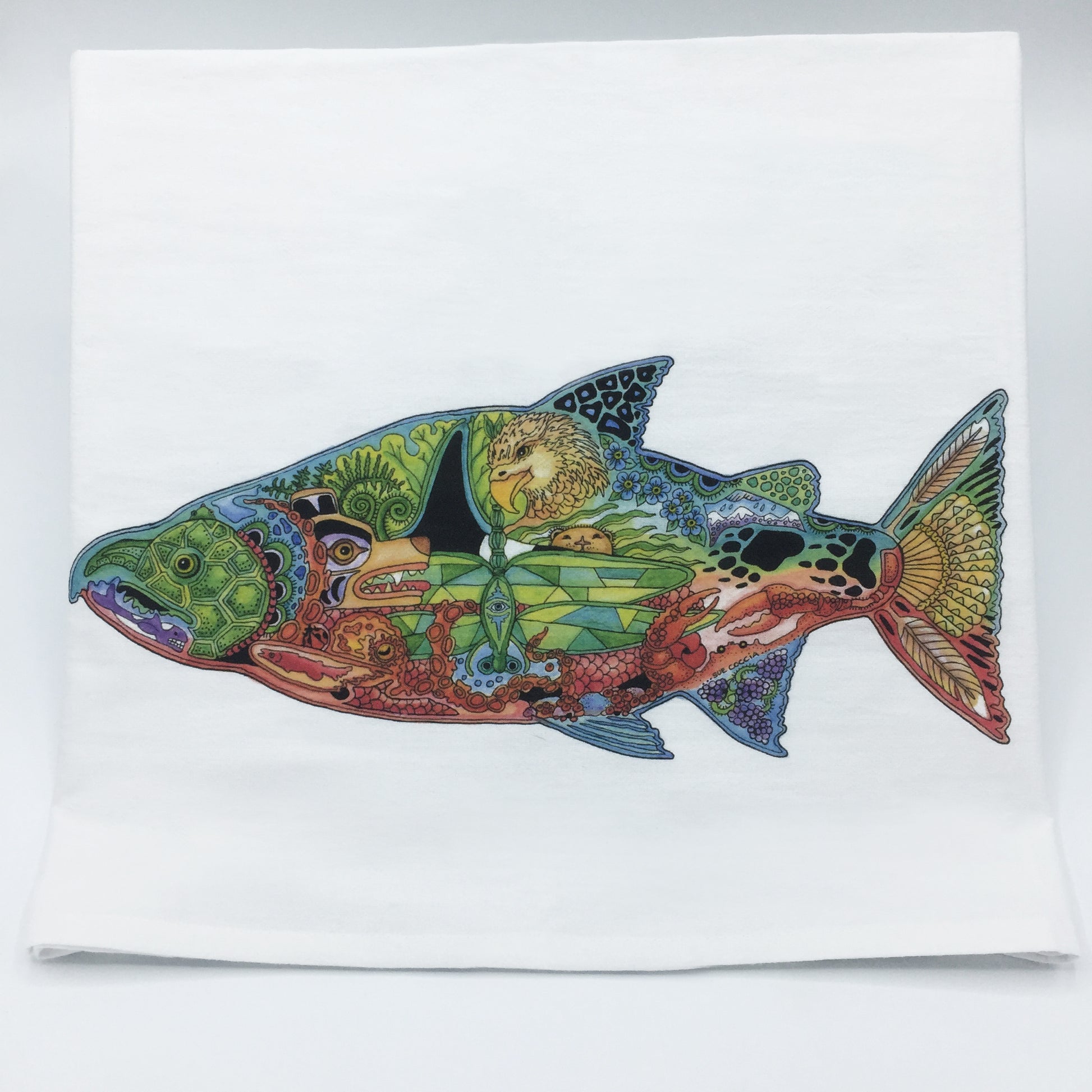 Chinook Salmon Flour Sack Towel