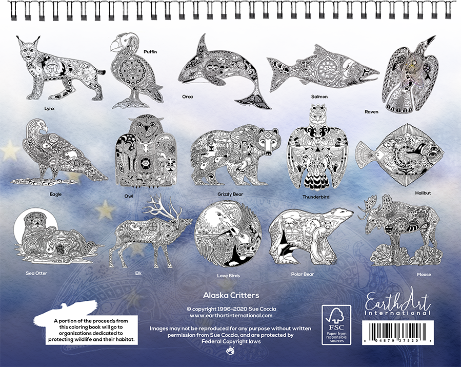 Alaska Critters Coloring Book