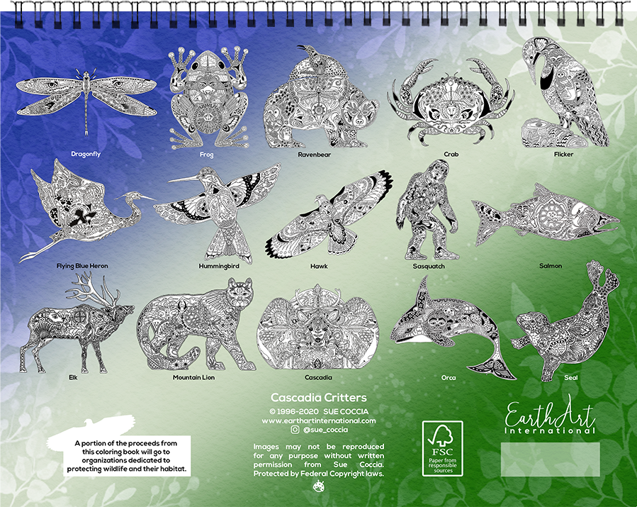 Cascadia Critters Coloring Book