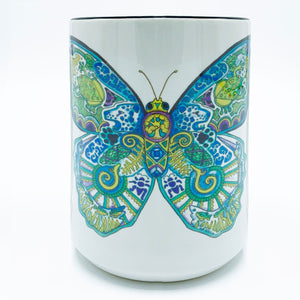 Blue Morpho Butterfly 15 oz Mug
