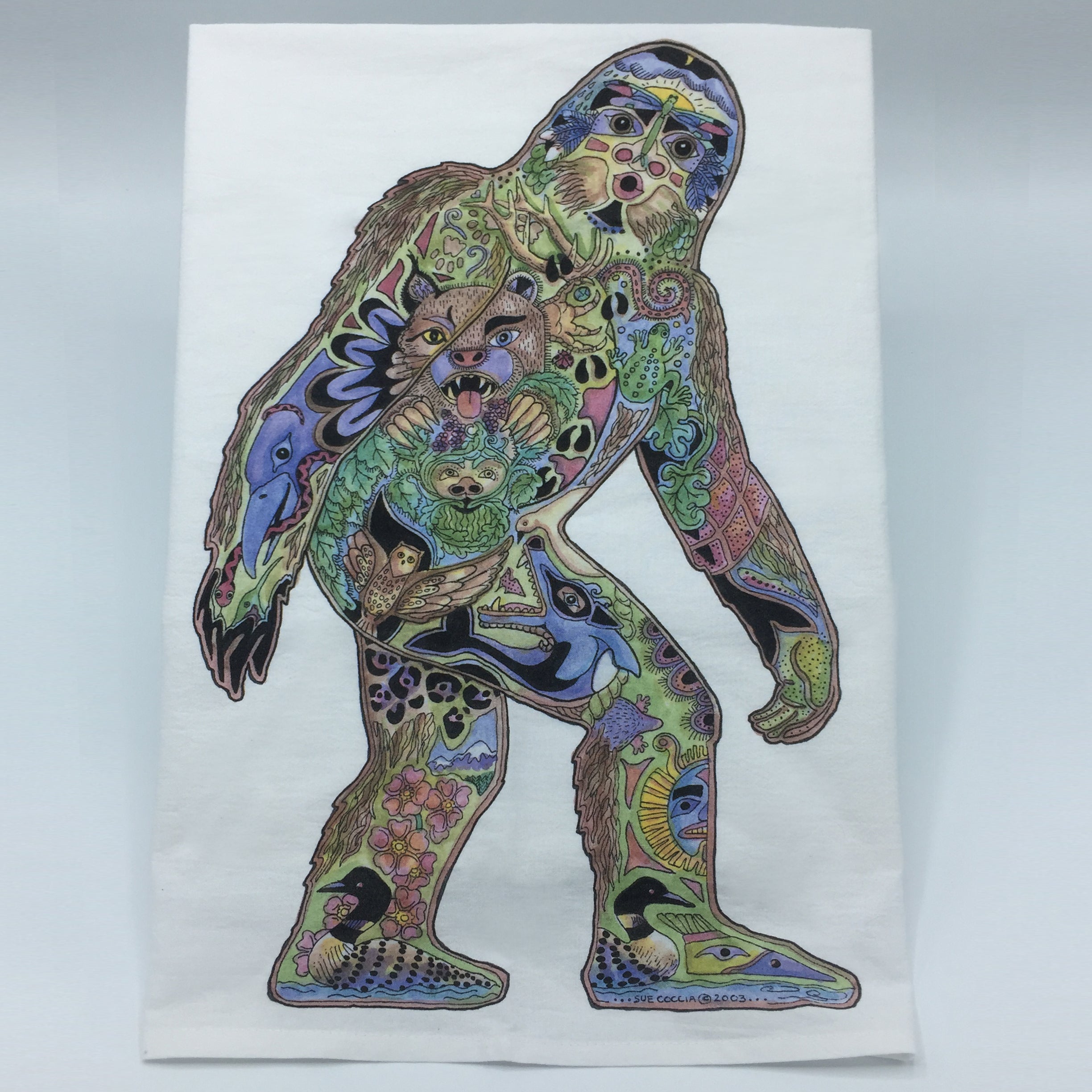 Sasquatch (Bigfoot) Flour Sack Towel