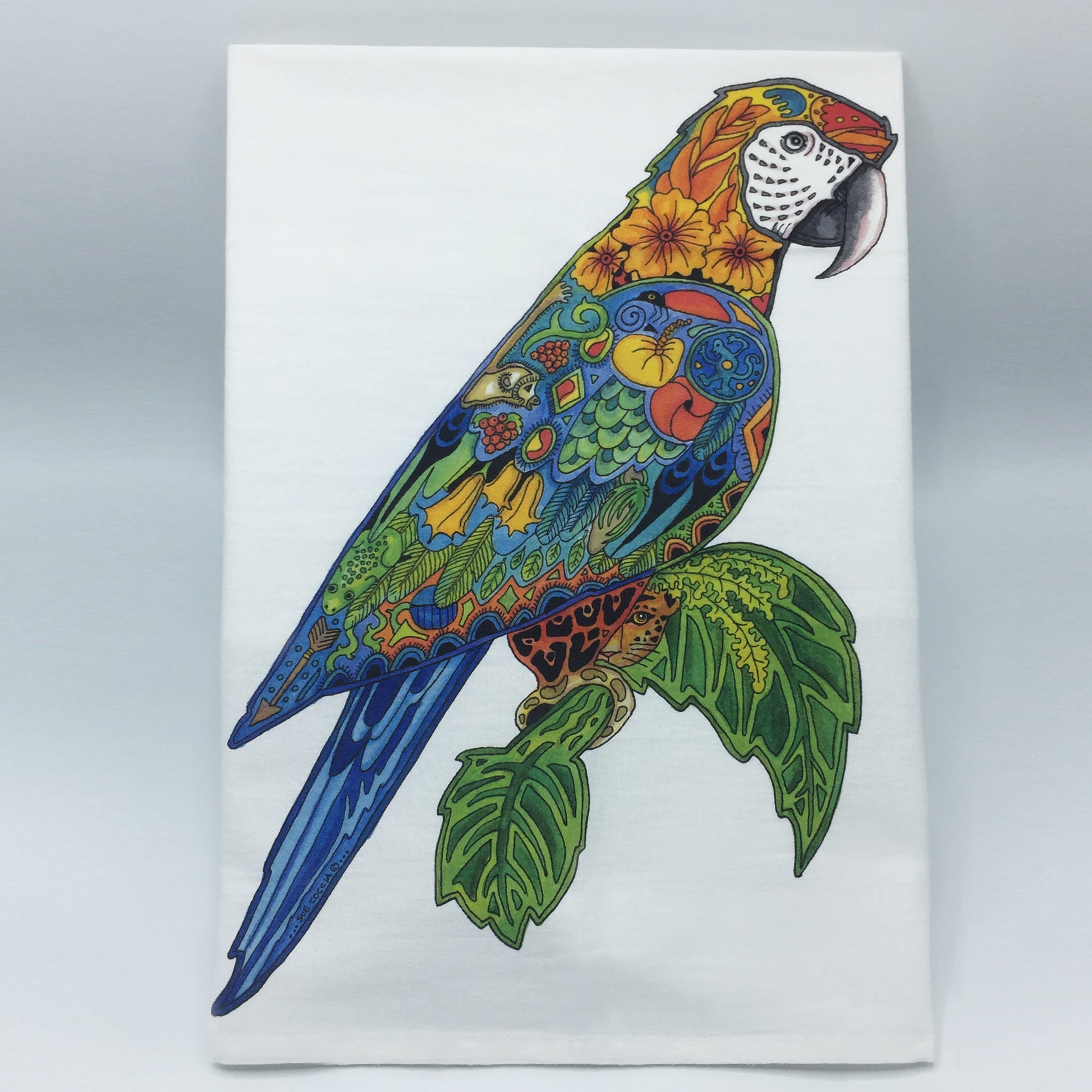 Macaw Flour Sack Towel