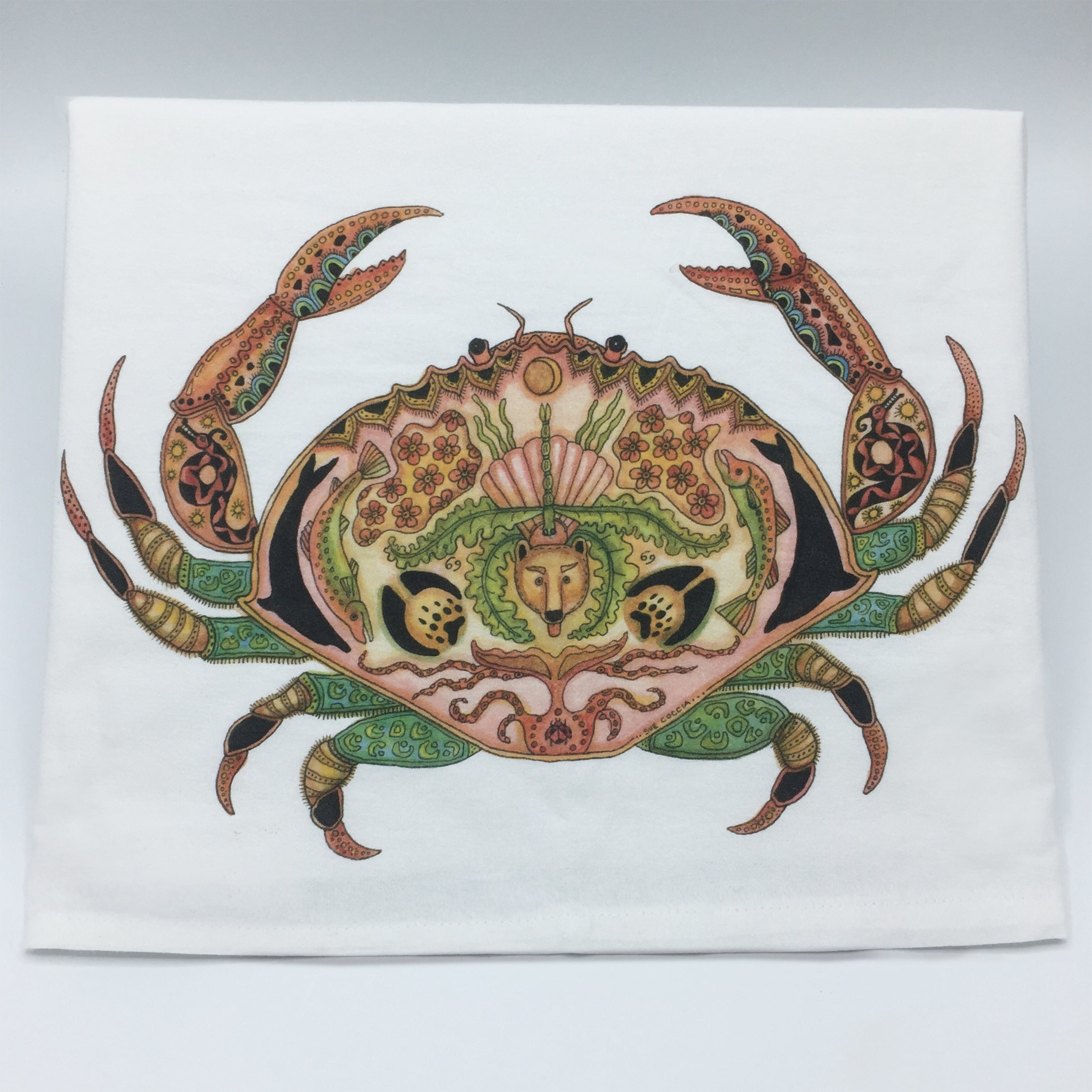Crab Flour Sack Towel