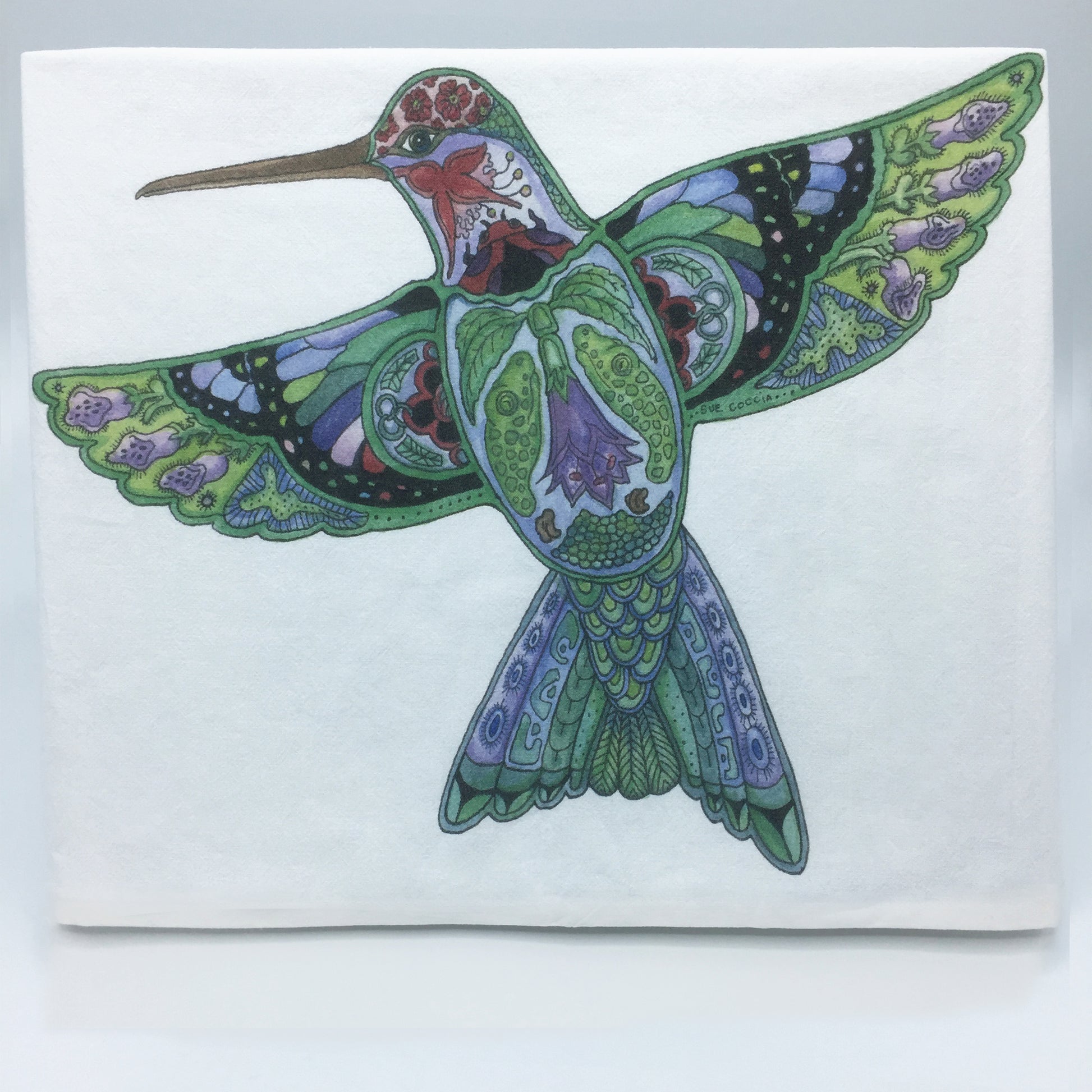 Hummingbird Flour Sack Towel