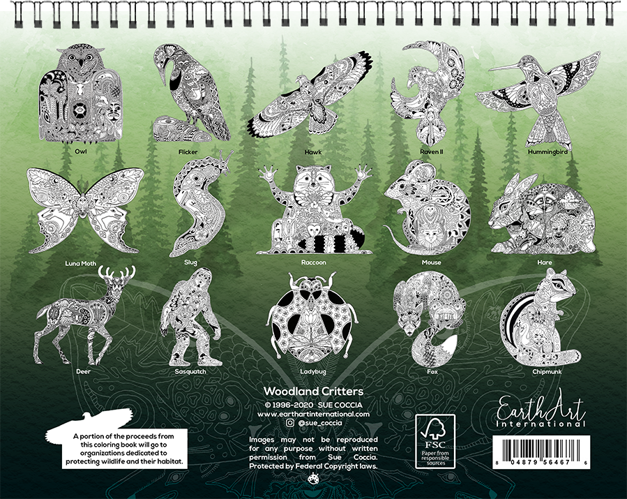 Woodland Critters Coloring Book