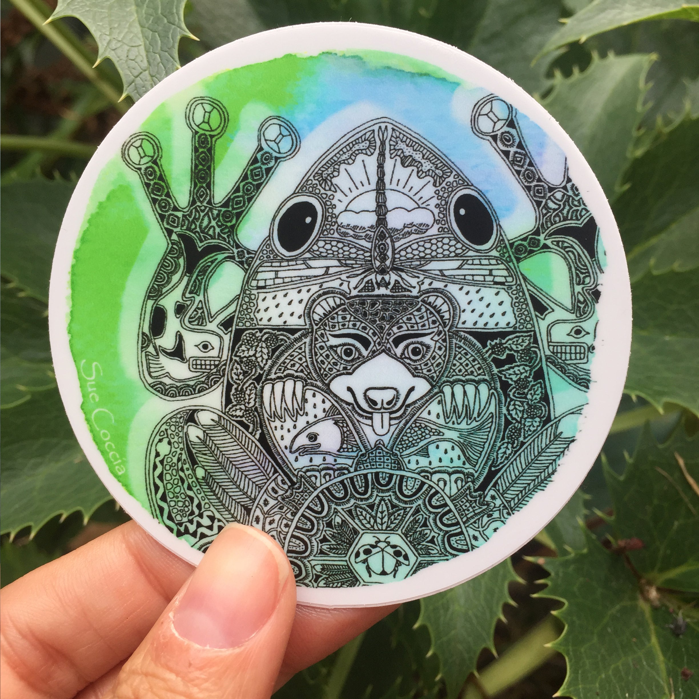 Round Frog Sticker
