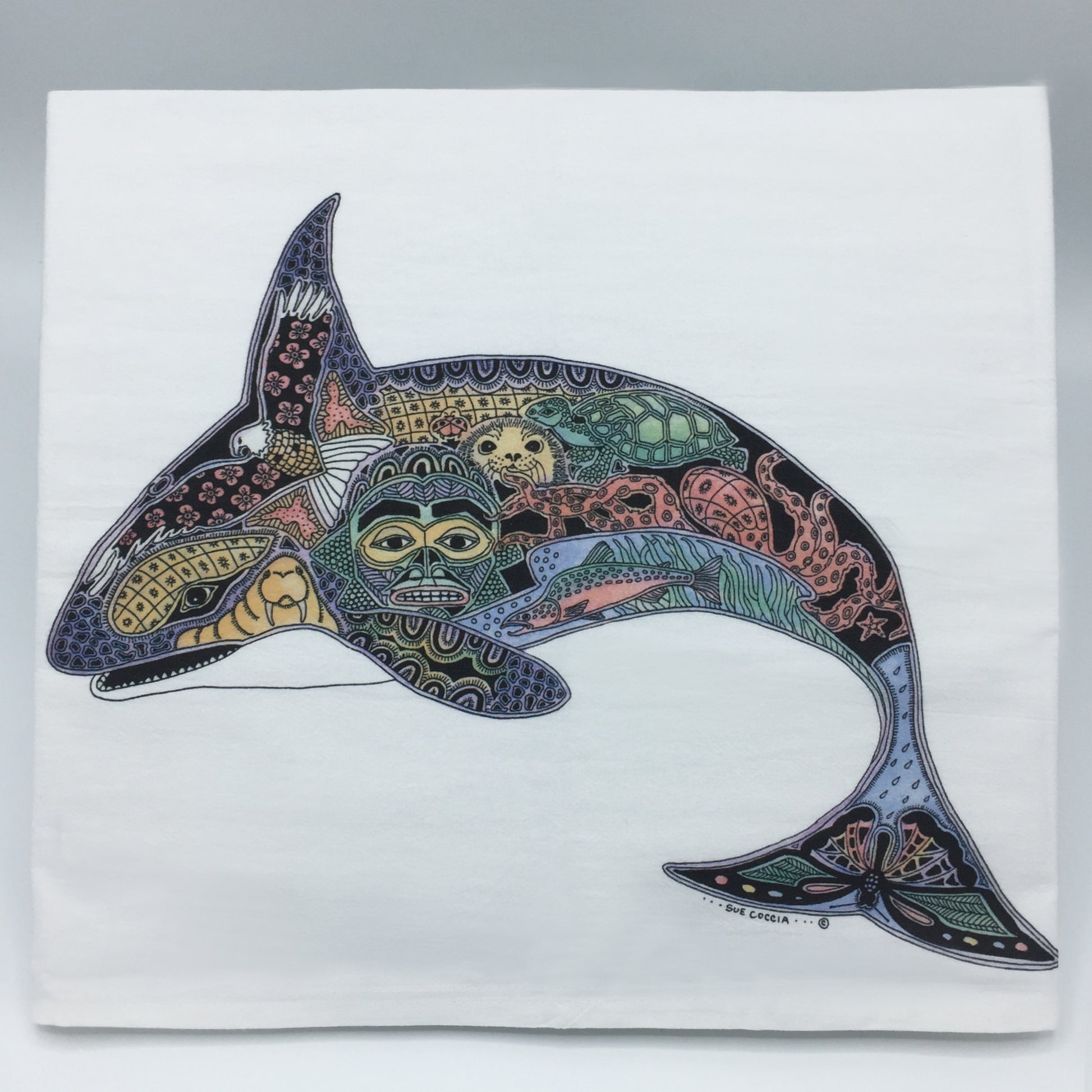 Orca Flour Sack Towel